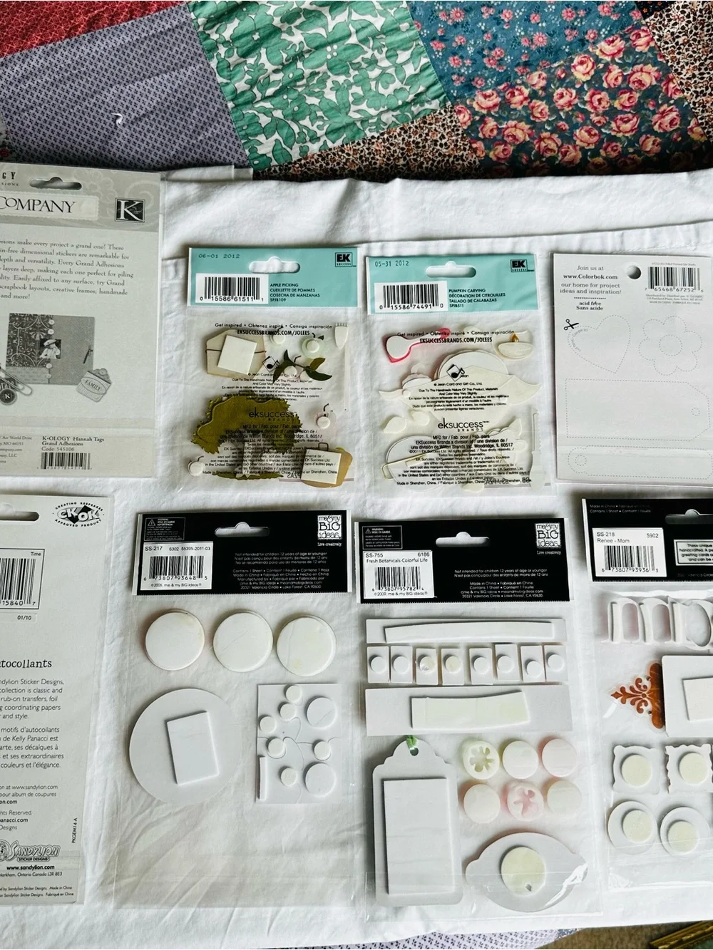 Craft Scrapbook Sticker Lot 3D Jolee’s Boutique, K&Company, Me & My Big Ideas - Picture 9 of 9